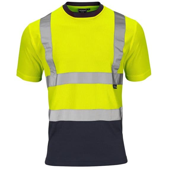 Supertouch Hi-Vis 2 Tone Yellow T-Shirt | Workwear101.com