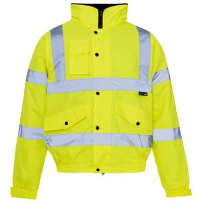 Supertouch Hi Vis Yellow Storm Bomber Jacket