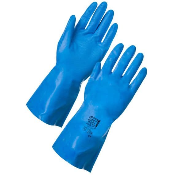 Supertouch Blue N15 Nitrile Gloves - 144 Pairs | Workwear101.com