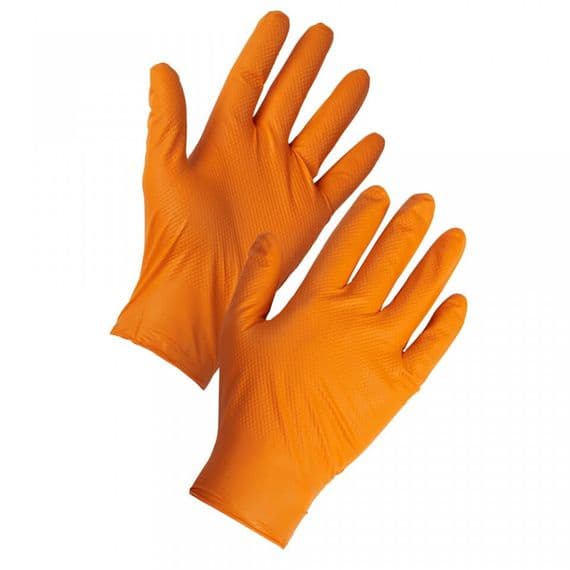 Supertouch Orange Diamond Grip Gloves | Workwear101.com