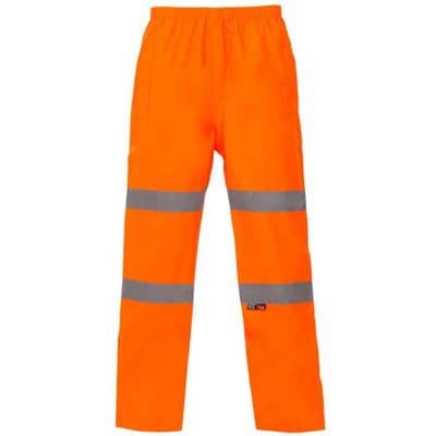 Supertouch Orange Hi Vis Breathable Trousers