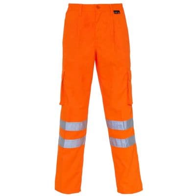Supertouch Orange Hi Vis Combat Trousers
