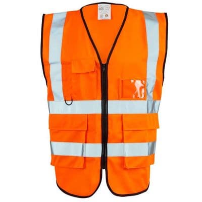 Supertouch Orange Hi Vis Executive Vest