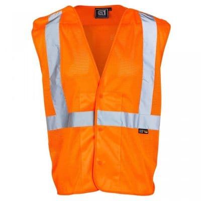 Supertouch Orange Hi Vis Mesh Vest