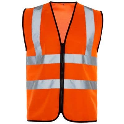 Supertouch Orange Hi Vis Vest - Zip