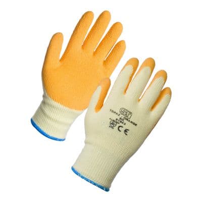 Supertouch Orange Topaz Grip Gloves - 120 Pairs