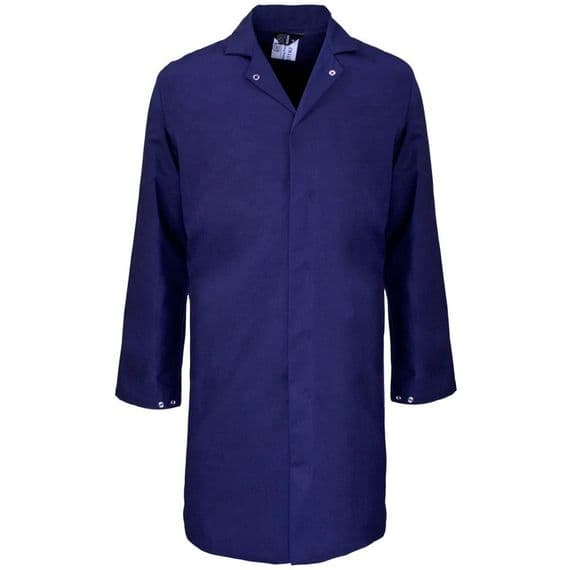 Supertouch Polycotton Navy Food Coat | Workwear101.com