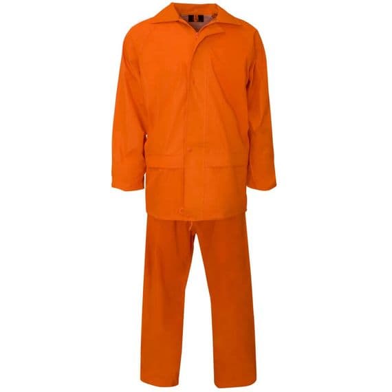Supertouch Polyester/PVC Orange Rainsuit | Workwear101.com