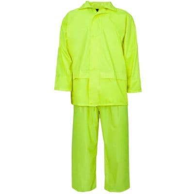 Supertouch Polyester PVC Yellow Rainsuit