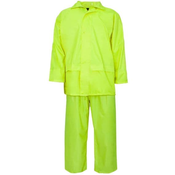 Supertouch Polyester/PVC Yellow Rainsuit | Workwear101.com