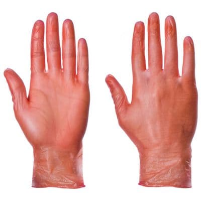Supertouch Red Powder Free Vinyl Gloves - 1000  Pack