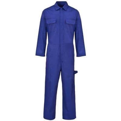 Supertouch Royal Blue Polycotton Coverall Boilersuit