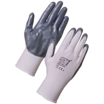Supertouch White Nitrotouch Nitrile  Gloves - 120 Pairs