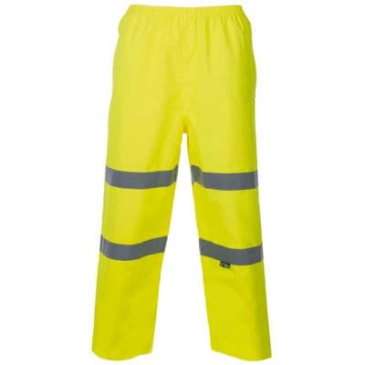 Supertouch Yellow Hi Vis Breathable Trousers