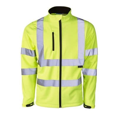 Supertouch Yellow Hi Vis Softshell Jacket