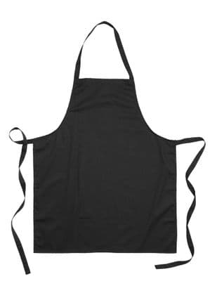 Warrior Black Apron Without Pocket - 10 Pack