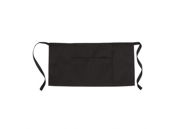 Warrior Black Half Apron with Pocket - 10 Pack | Workwear101.com