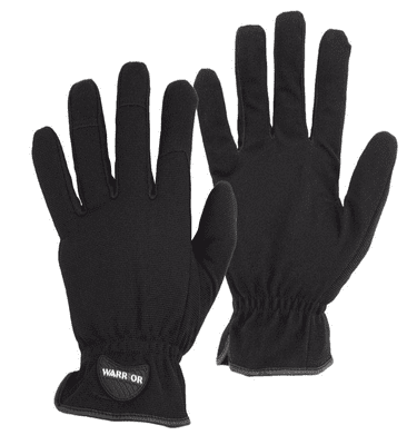 Warrior Black Mechanics Drivers Gloves - 6 Pairs