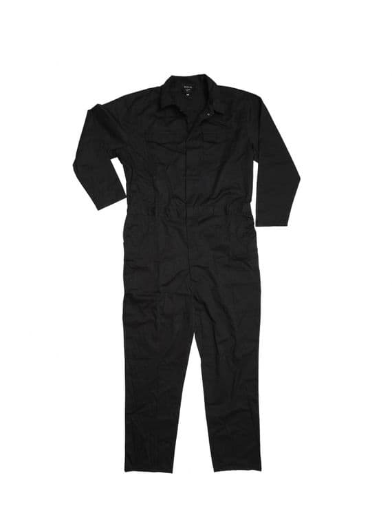 Warrior Black Stud Front Coverall | Workwear101.com