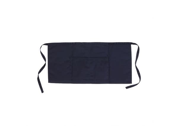 Warrior Navy Half Apron with Pocket - 10 Pack | Workwear101.com