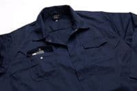 Warrior Navy Stud Front Coverall | Workwear101.com