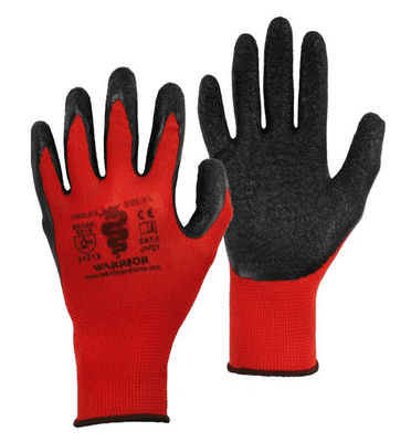 Warrior Red Latex Grip Gloves - 120 Pairs