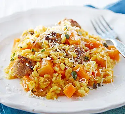 Sausage & Butternut Squash Risotto
