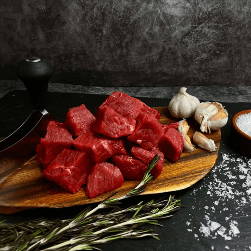 Buffalo Hand Diced Stewing Steak 1kg