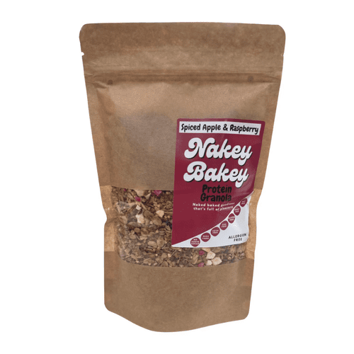 Nakey Bakey - Spiced Apple & Raspberry Protein Granola