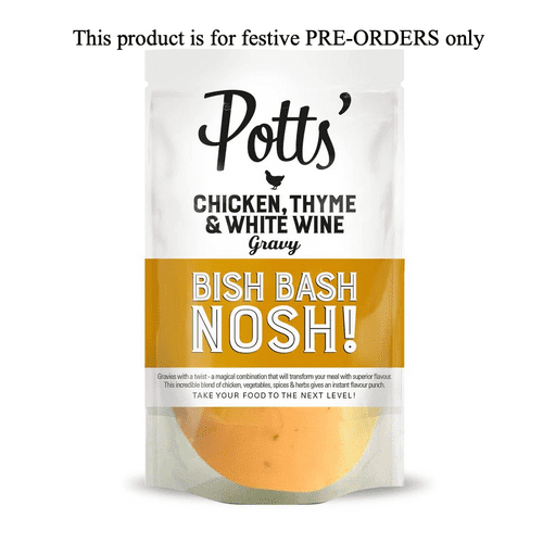 Potts' Chicken, Thyme & White Wine Gravy