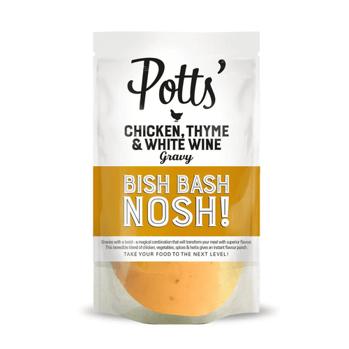 Potts' Chicken, Thyme & White Wine Gravy