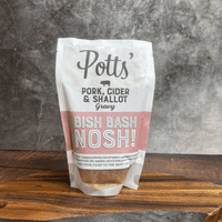 Potts' Pork, Cider & Shallot Gravy