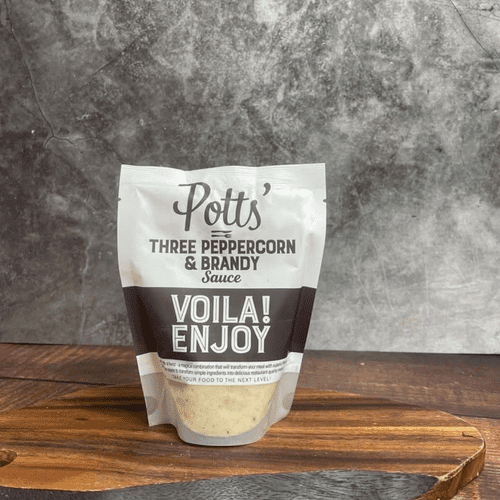 Potts' Three Peppercorn & Brandy Sauce