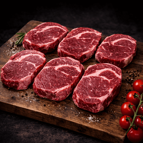 Scotch Beef Ribeye Steaks - 6x227g Pack (8oz)