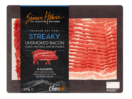 Simon Howie Unsmoked Streaky Bacon