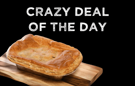 Buy the Essentials Pack and get a Large Steak Pie for £11