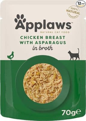 Applaws Cat Pouch Chicken with Asparagus 12pk × 70g