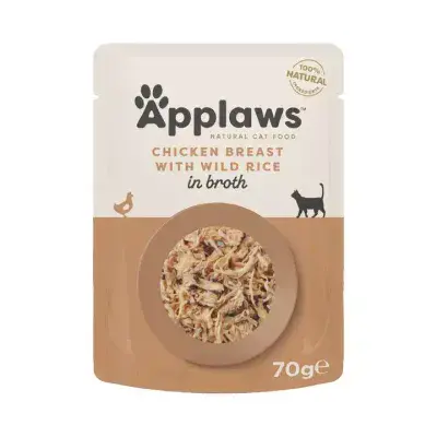 Applaws Cat Pouch Chicken with Wild Rice 12pk × 70g