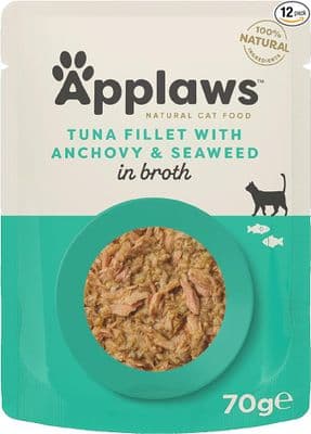 Applaws Cat Pouch Tuna with Whole Anchovy 12pk × 70g