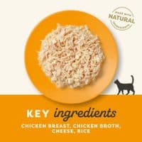 Applaws Natural Wet Adult Cat Food Chicken Breast with Cheese in Broth ( 70g × 24 )