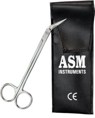 ASM® Extra Long Thick Toe Nail Scissors Clipper Cutter Chiropody Podiatry Pouch