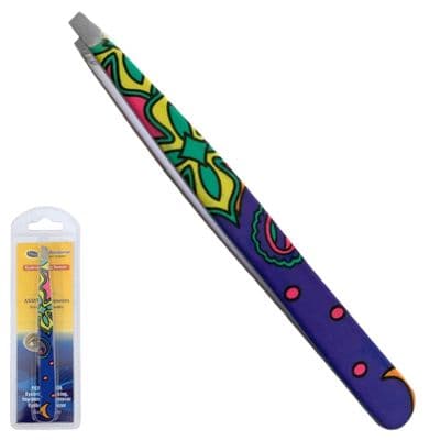 ASM® Tweezers for Facial Hair Women - Heavy Duty Stainless Steel Ingrown Hair (Dark Blue)