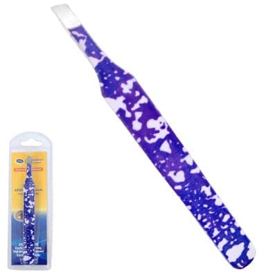 ASM® Tweezers for Facial Hair Women - Heavy Duty Stainless Steel Ingrown Hair (Dark Blue White)