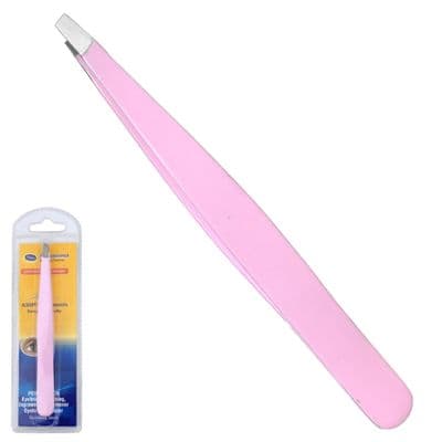 ASM® Tweezers for Facial Hair Women - Heavy Duty Stainless Steel Ingrown Hair (Pink)