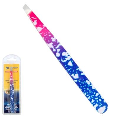 ASM® Tweezers for Facial Hair Women - Heavy Duty Stainless Steel Ingrown Hair (Pink Blue)