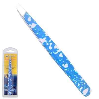 ASM® Tweezers for Facial Hair Women - Heavy Duty Stainless Steel Ingrown Hair (Sky Blue)