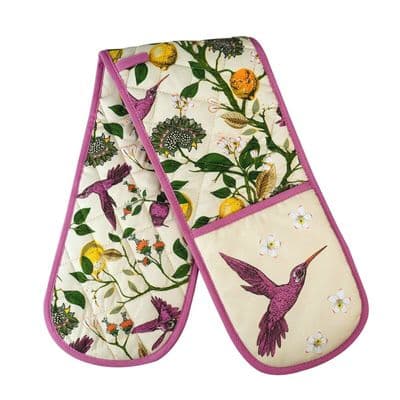 Double Oven Gloves Cotton Padded Pot holder Insulated Mitt Kitchen BBQ Novelty H