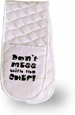 Double Oven Gloves  Kitchen Bbq Cooking Oven Glove Padded Heat Resistance