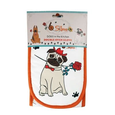 Double Oven Gloves Kitchen BBQ Cooking Padded Heat Resistance Mitten Pot Holders