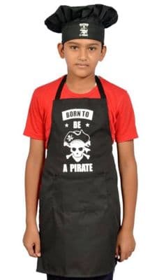 Kid Junior Chef Children Apron Hat Set Novelty Cooking Bake ware BBQ School Play